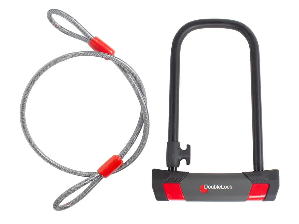 Sale DoubleLock U-Lock Bügelschloss mit Kabel