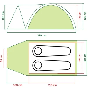 Mega-Angebot Coleman Darwin 2 Plus Kuppelzelt