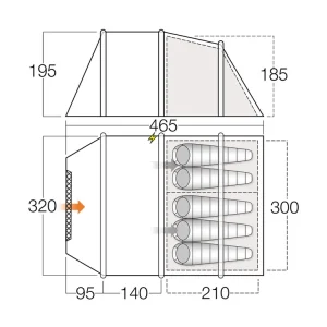 Vango Winslow Air 500 Tunnelzelt Saisonangebot
