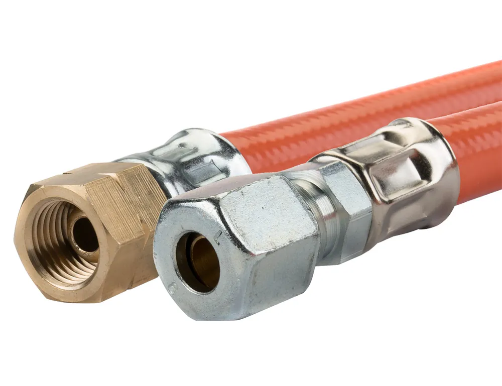 Angebot Badé 1/4" links x 8 mm Gasschlauch - 1,5 meter