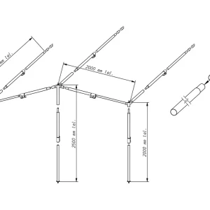 Piper Sonnendach Gestänge PowerGrip Aluminium 28 mm Größe 2 - 7 Bestpreis