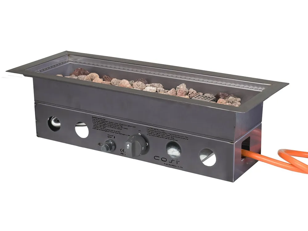 Cosi Fire Cosiburner Straight RVS mit Abdeckplatte Sichere Zahlung