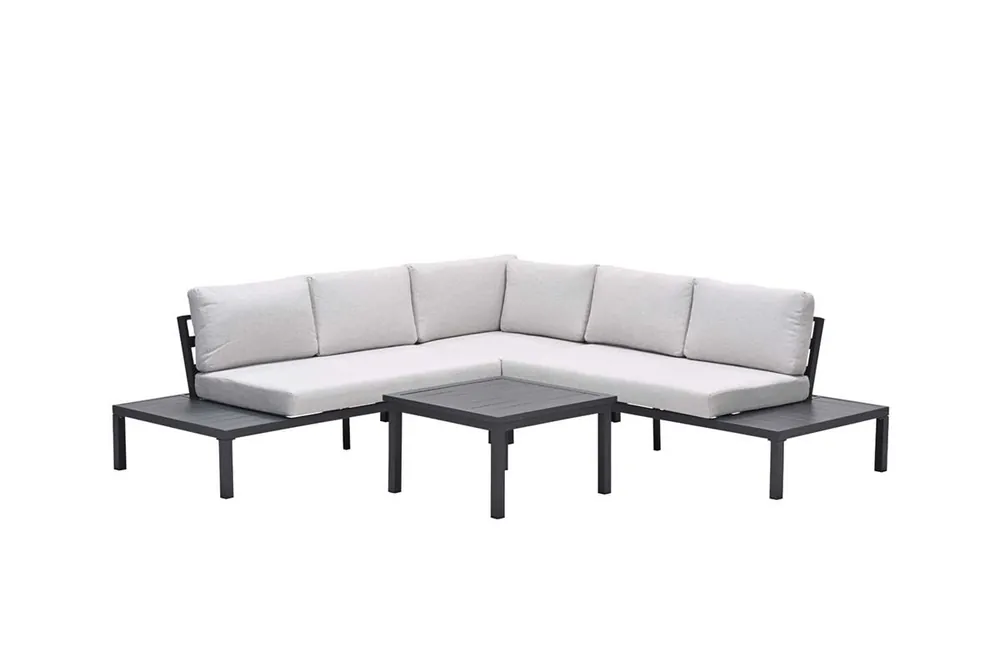 Garantierte Lieferung Garden Impressions Prinos 4-teiliges Loungeset - carbon black