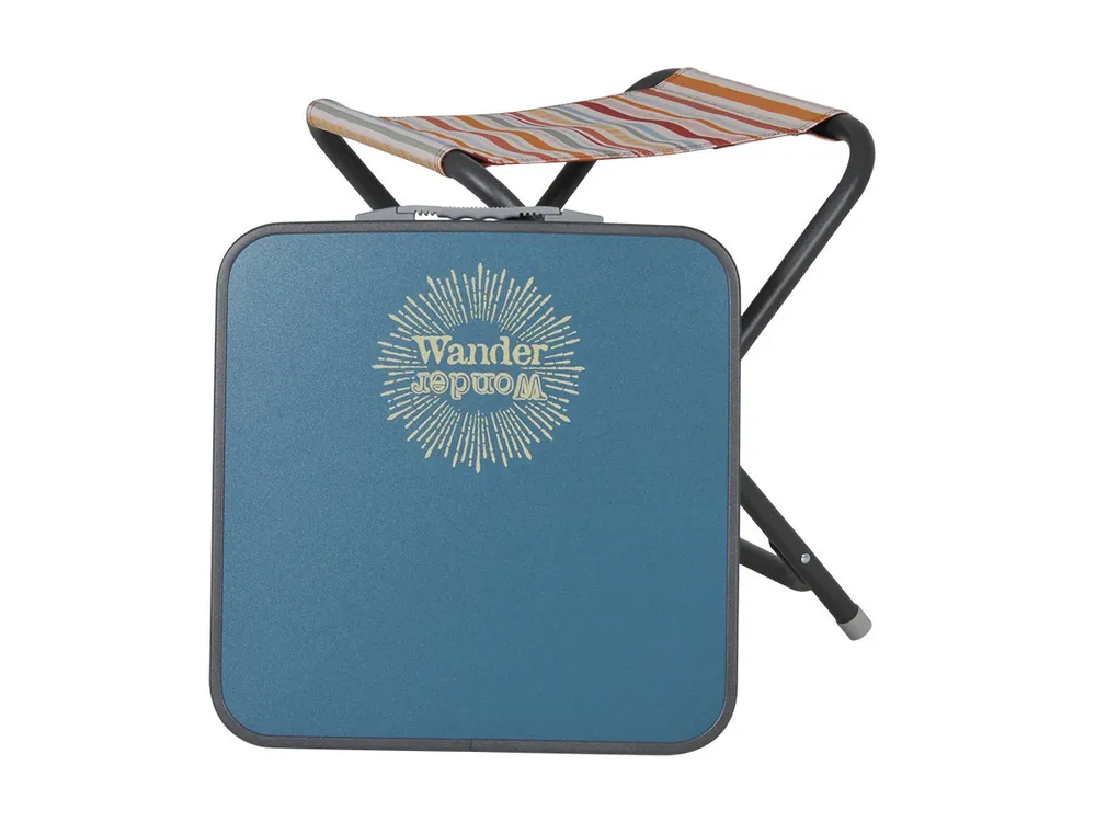 Wander Wonder Bohemian Falthocker mit Tischplatte - Ink Blue Neu
