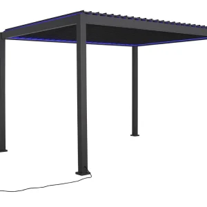 Preisreduziert Mirador Deluxe 300 x 400 cm elektrische LED Pergola - anthrazit