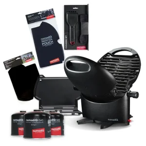 NomadiQ CITY PEOPLE tragbares Grill-Set - Black Letzte Chance