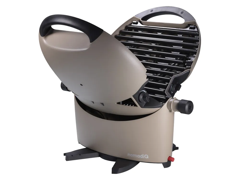 NomadiQ Modell 3.0 tragbarer Gasgrill - Grey Zertifiziert