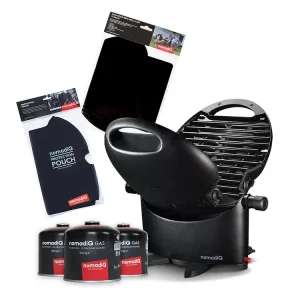 nomadiQ BBQ ESSENTIALS tragbares Gasgrillpaket Preis Gesenkt