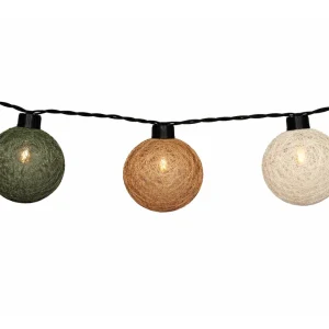 Beliebt Pro Garden Baumwollkugeln Lichterkette - Brauntöne