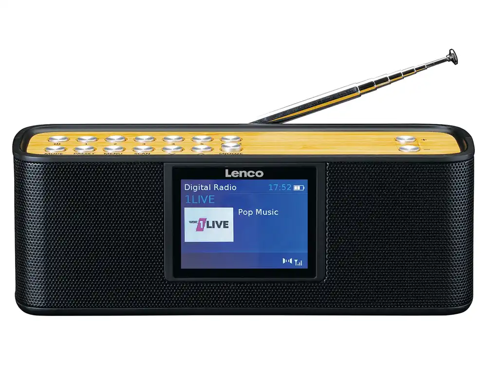 Lenco PDR-045BK DAB+ Radio mit Bluetooth Zertifiziert