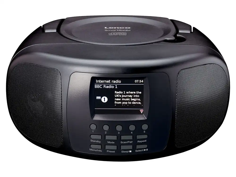 Lenco SCD-6000BK Tragbares Internetradio mit Bluetooth Günstig