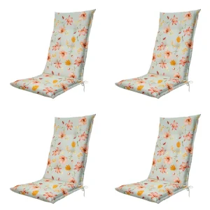 Madison Florina orange Gartenstuhlkissen - 4er-Set Neue Ware