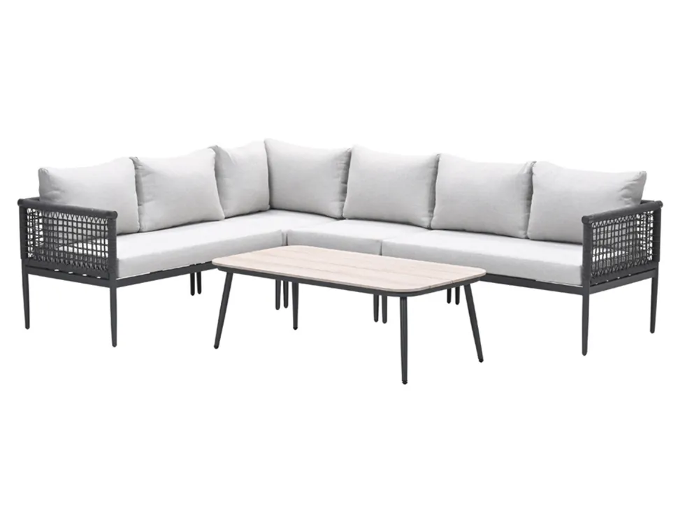 Markenware Garden Impressions Teramon Lounge Eckbank - Dark Grey