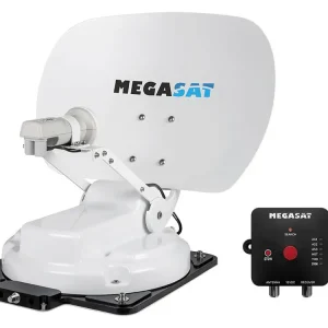 Megasat Caravanman Kompakt 4 vollautomatische Sat Antenne - White Heißes Angebot