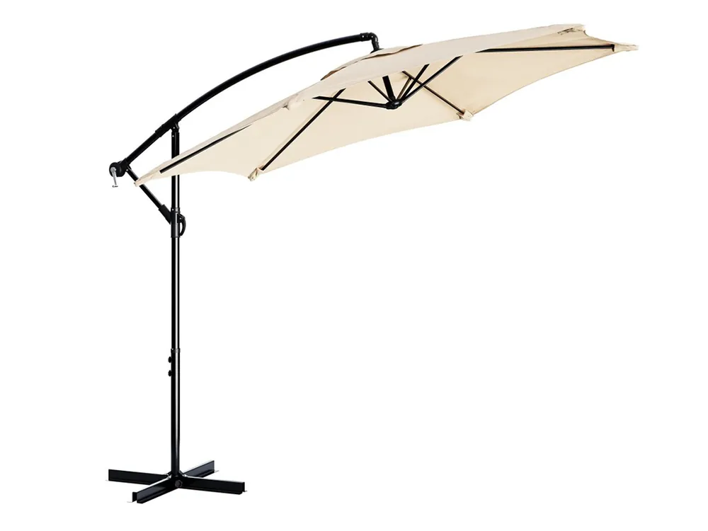 Tristar PA‑7906 300 cm Ampelschirm mit Kreuzfuß und Hülle - Beige Neu Im Sortiment