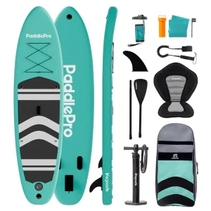 LifeGoods PaddlePro SUP Board mit Sitz - Mint Green/Black Wochenendangebot