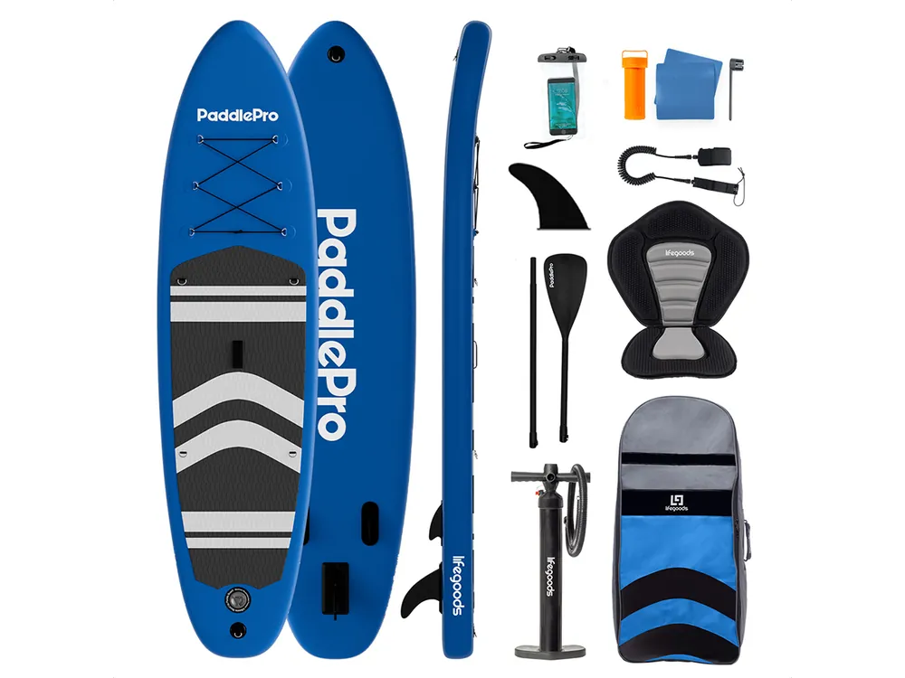 LifeGoods PaddlePro SUP Board mit Sitz - Blue Billig