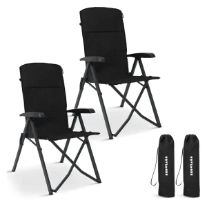 Garantierte Lieferung TRVLMORE Luxe Soft Black Faltstuhl - Black
