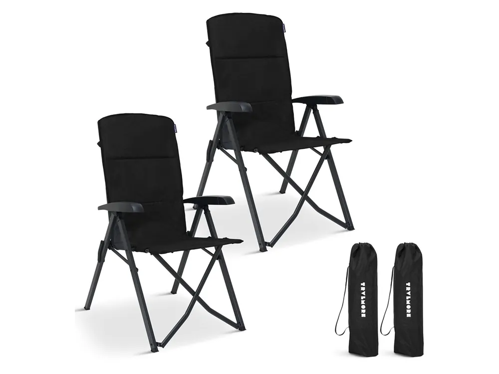 Garantierte Lieferung TRVLMORE Luxe Soft Black Faltstuhl - Black