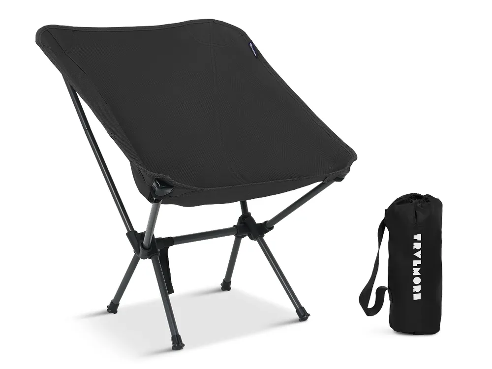 TRVLMORE Compact Campingstuhl - Black Kracherpreis