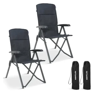 Heißes Angebot TRVLMORE Luxe Soft Grey Klappstuhl - Set von 2