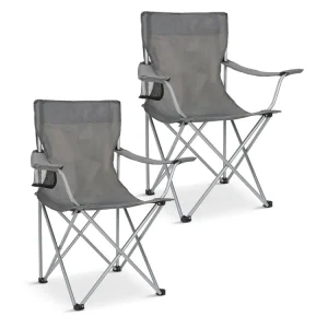 TRVLMORE Basic Grey Faltstuhl - Set von 2 Knallerangebot