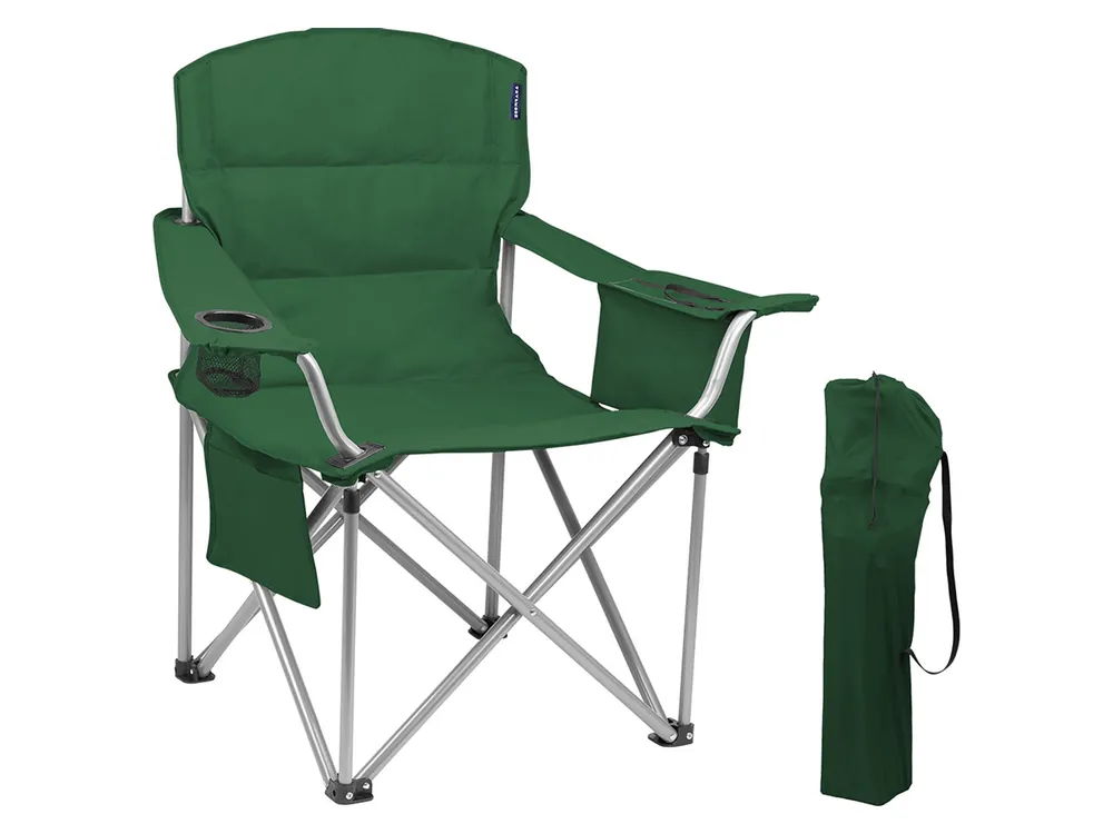 Wochenendangebot TRVLMORE XL Faltstuhl mit Kühlfach - Green