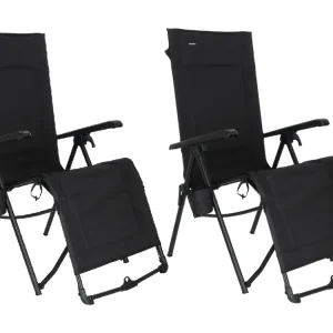 Wochenendangebot Travellife Festo 2er-Set Relaxliege - Graphite Black