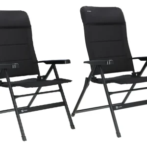 Neu Travellife Festo L 2er-Set Klappstühle - Graphite Black