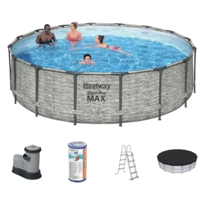 Angebot Bestway Steel Pro MAX 488x122cm Pool – 5-teilig