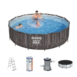 Beliebt Bestway steel pro max 427x107cm pool holz – 5-teilig