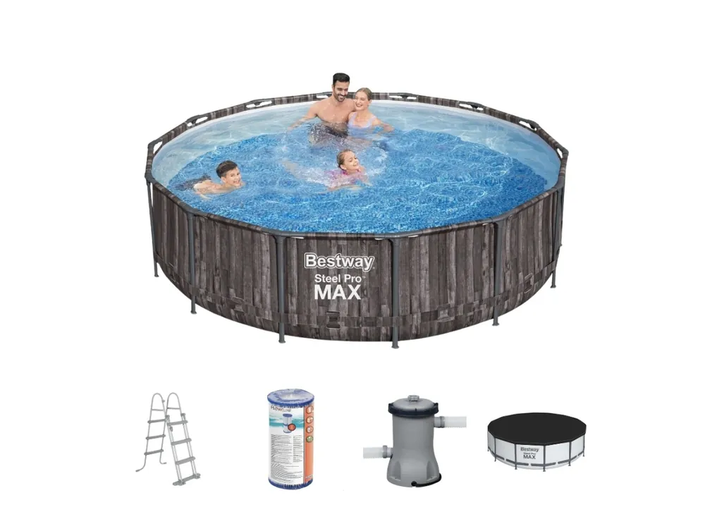 Beliebt Bestway steel pro max 427x107cm pool holz – 5-teilig