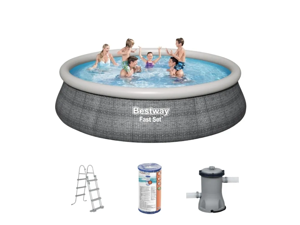 Sonderangebot Bestway Fast Set 457x107cm Pool – 4-teilig