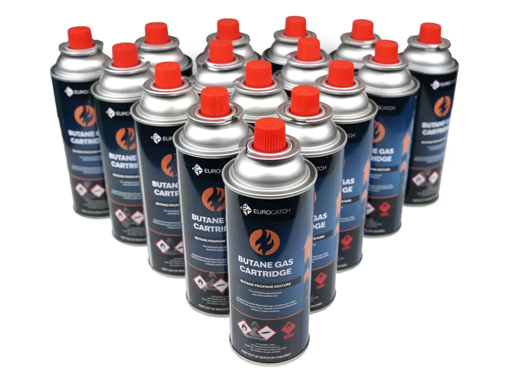 Eurocatch 227 Gramm Gaskartusche - Set von 16 Neue Ware