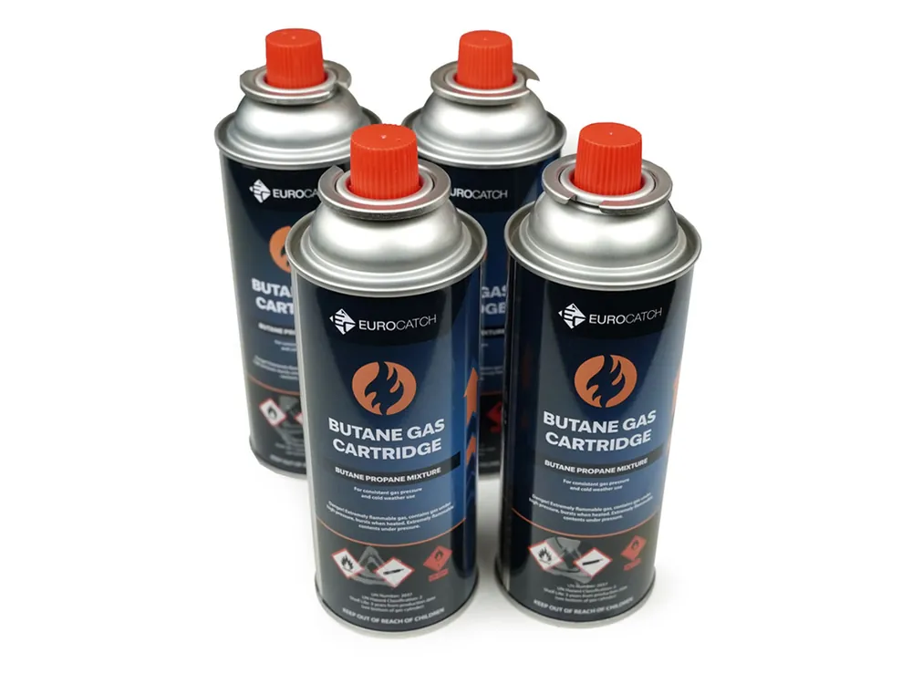 Eurocatch 227 Gramm gaskartusche - Set von 4 Super-Preis