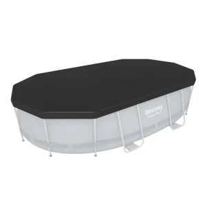 Sale Bestway Oval 427 x 250 cm Abdeckplane - Black