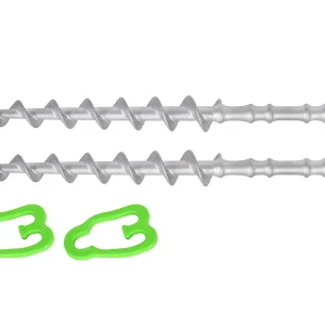 Obelink Alphagrip Aluminium-Schraubheringe mit Heringclips 31 cm – 2er-Set Sofort Bestellen