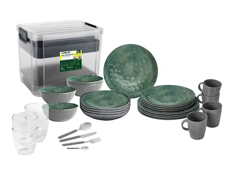 Top-Angebot Brunner Venetian All Inclusise VIP 40-teilig Geschirrset - Green