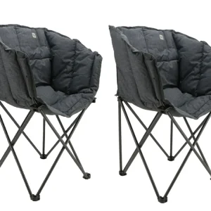Markenware Travellife Lago Cross Stormy Grey Faltstuhl - Set van 2