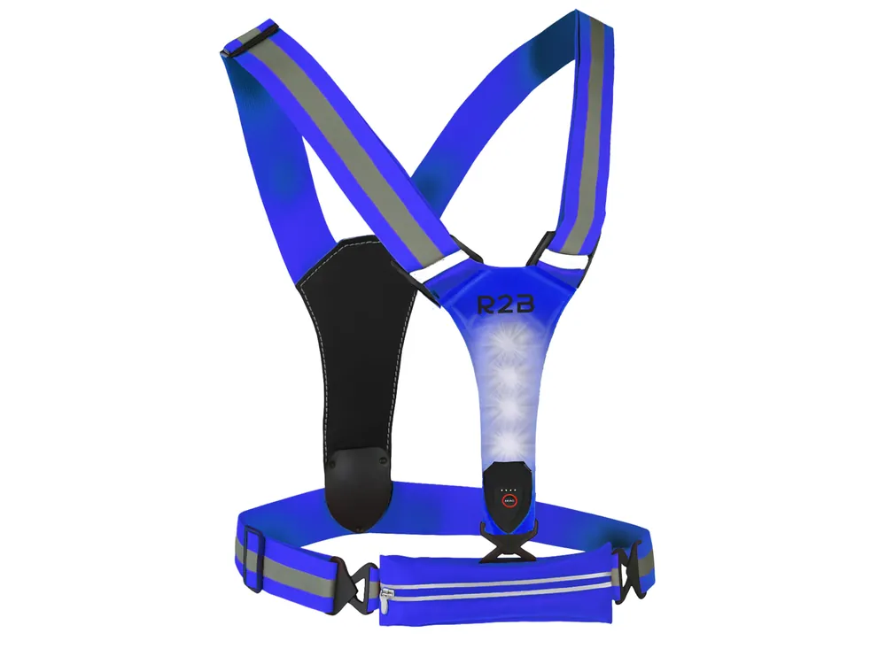 R2B wiederaufladbare Laufweste – Blau Heißes Angebot