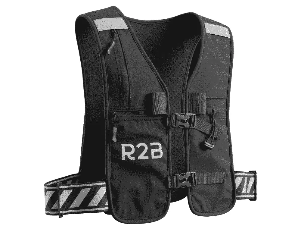 R2B wiederaufladbare reflektierende Laufweste – Schwarz Bestseller