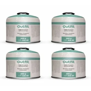 Sonderangebot Outfit 300g Schraub Gaskartusche - Set von 4