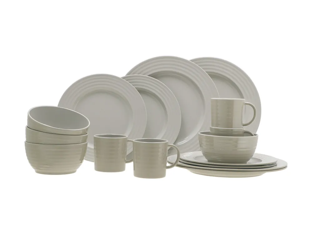 Billig Travellife Rota beige 16-teiliges Geschirr-set