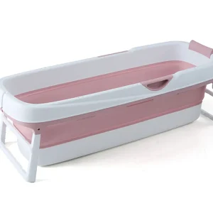 FlinQ Faltbare Badewanne - Pink/White Neu Im Sortiment