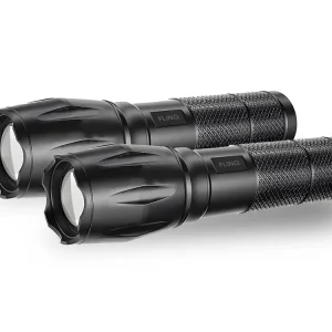 FlinQ Set von 2 Militär-Taschenlampe mit Batterien Günstig