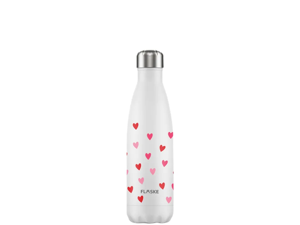 Direktkauf FLASKE 500 ml Trinkflasche aus Edelstahl - Hearts