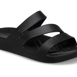 Billig Crocs Getaway Strappy Damensandalen – Black