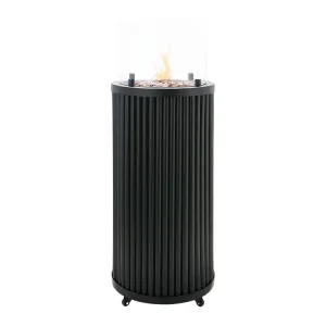 Cosipillar Curved black Gaskamin - 30 mbar Preisknaller