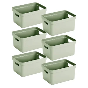 Begrenztes Angebot Sunware Sigma home 13 liter Green Aufbewahrungsbox - Set von 6