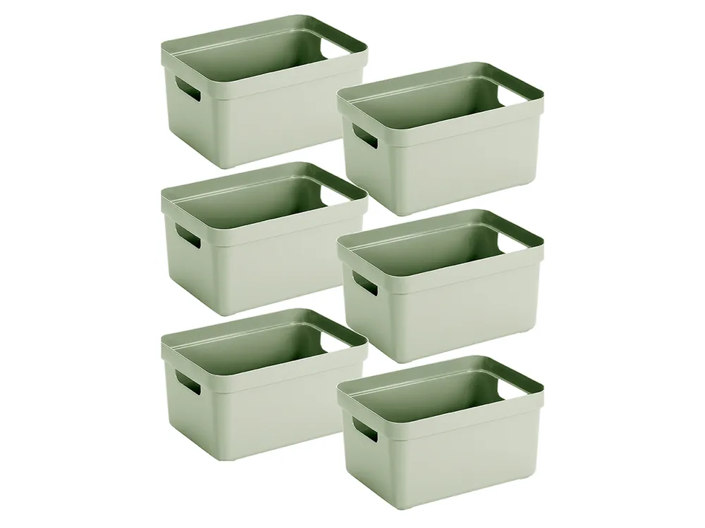 Begrenztes Angebot Sunware Sigma home 13 liter Green Aufbewahrungsbox - Set von 6